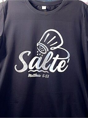 Woman’s Black 'Salte' Graphic Tee - Matthew 5:13